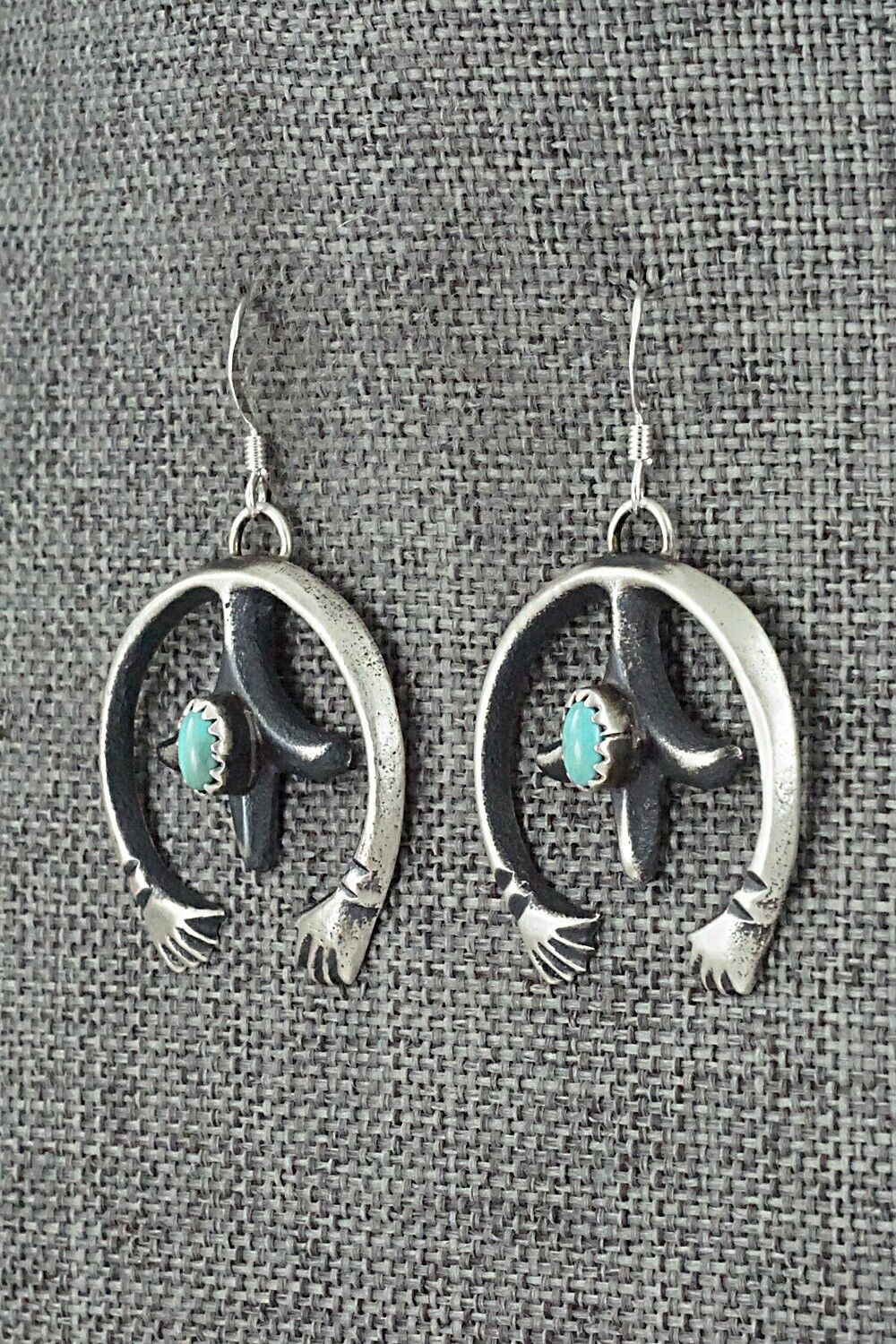 Turquoise & Sterling Silver Earrings - Martha Cayatiento