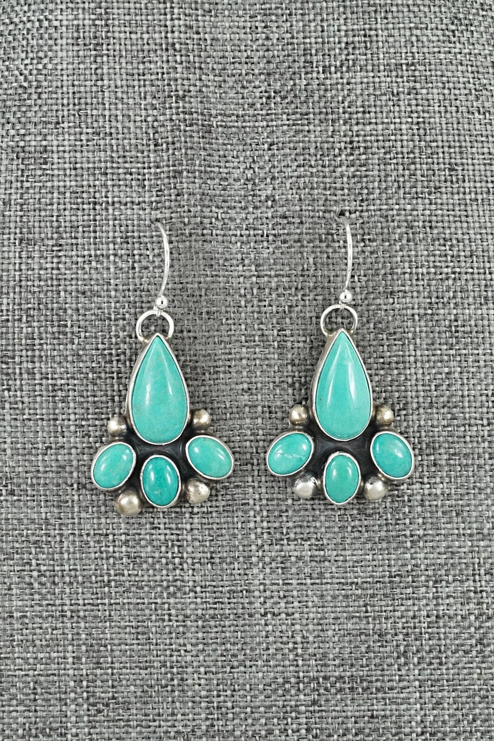 Turquoise & Sterling Silver Earrings - Kathleen Livingston