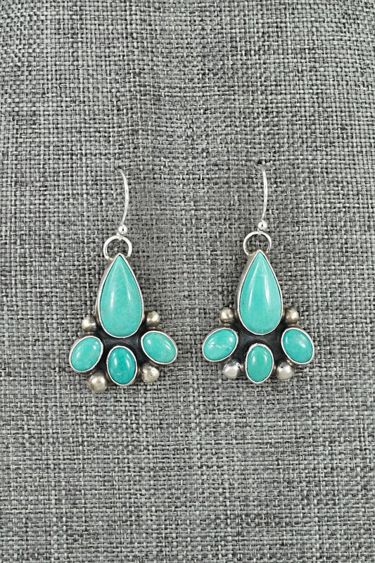Turquoise & Sterling Silver Earrings - Kathleen Livingston
