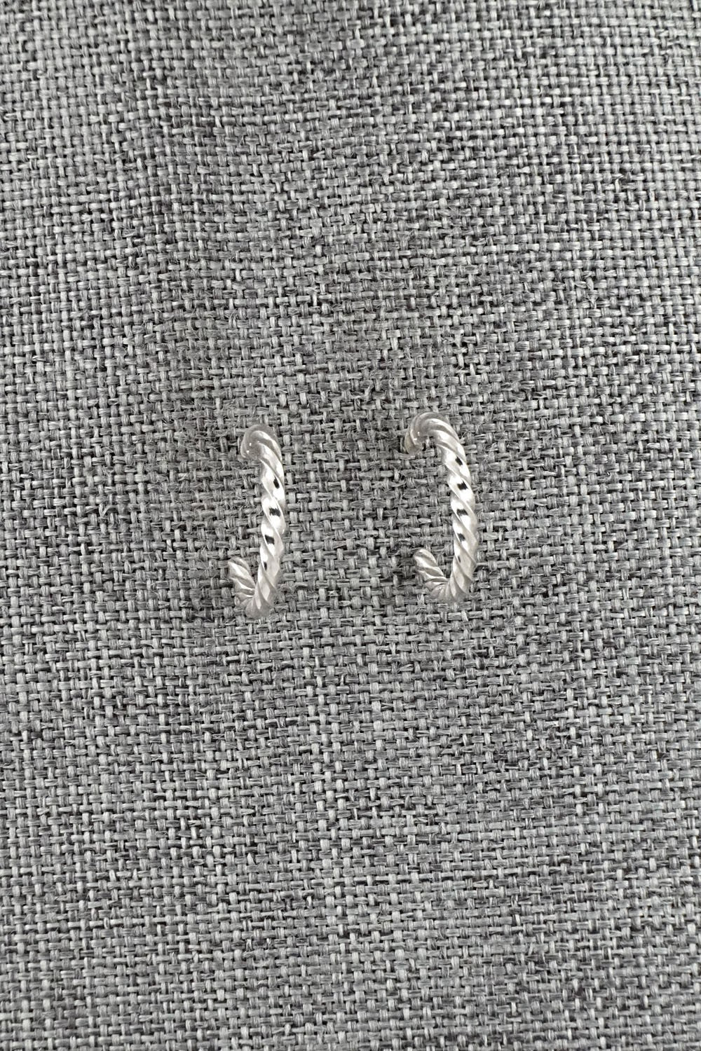Sterling Silver Hoop Earrings - Elaine Tahe