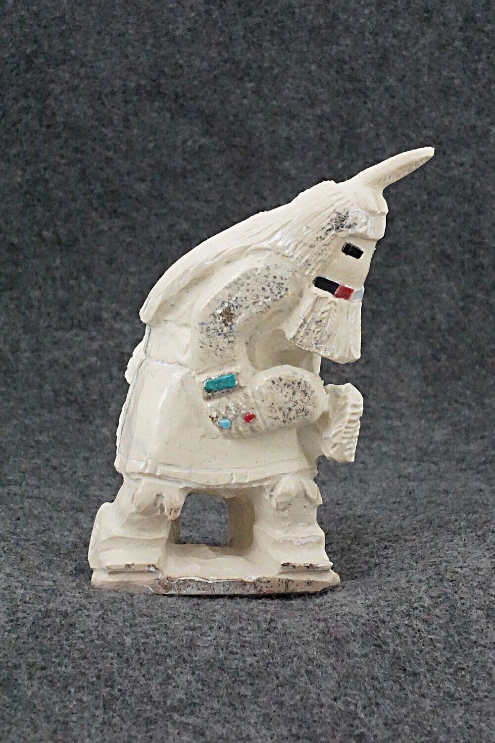 Shalako Dancer Zuni Fetish - Derrick Kaamasee