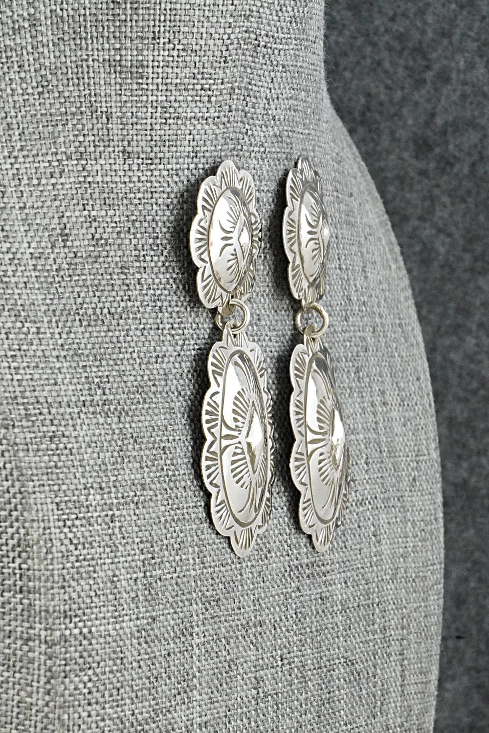 Sterling Silver Earrings - Bertha Begay