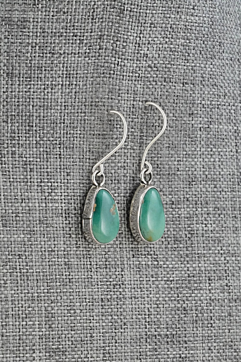 Turquoise & Sterling Silver Earrings - Rosemary Saunders