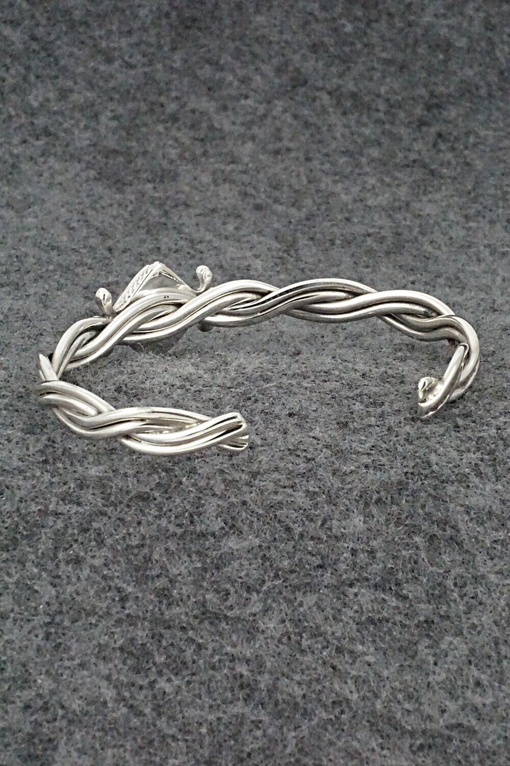 White Buffalo & Sterling Silver Bracelet - Leroy Silversmith