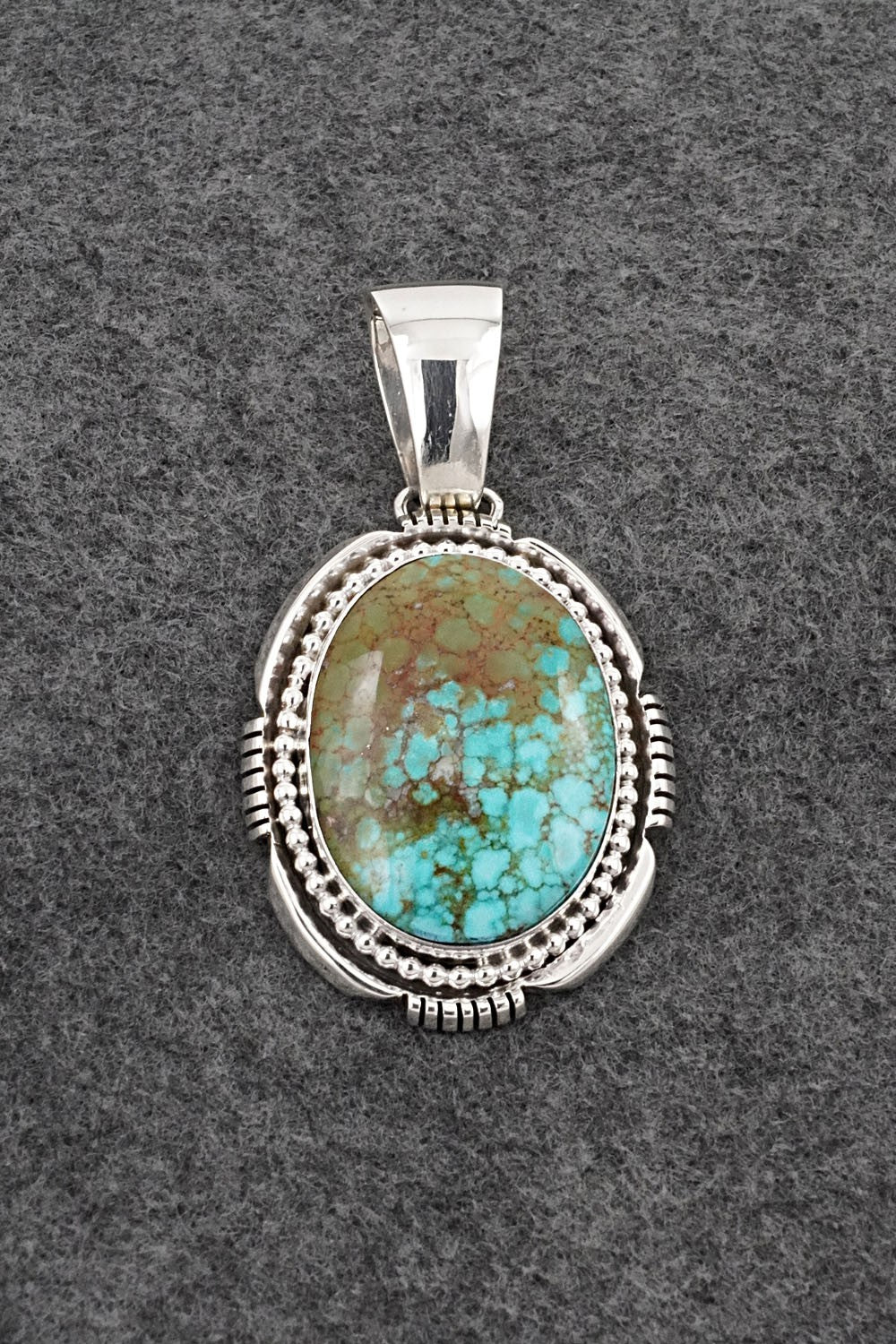 Turquoise & Sterling Silver Pendant - Paul Livingston