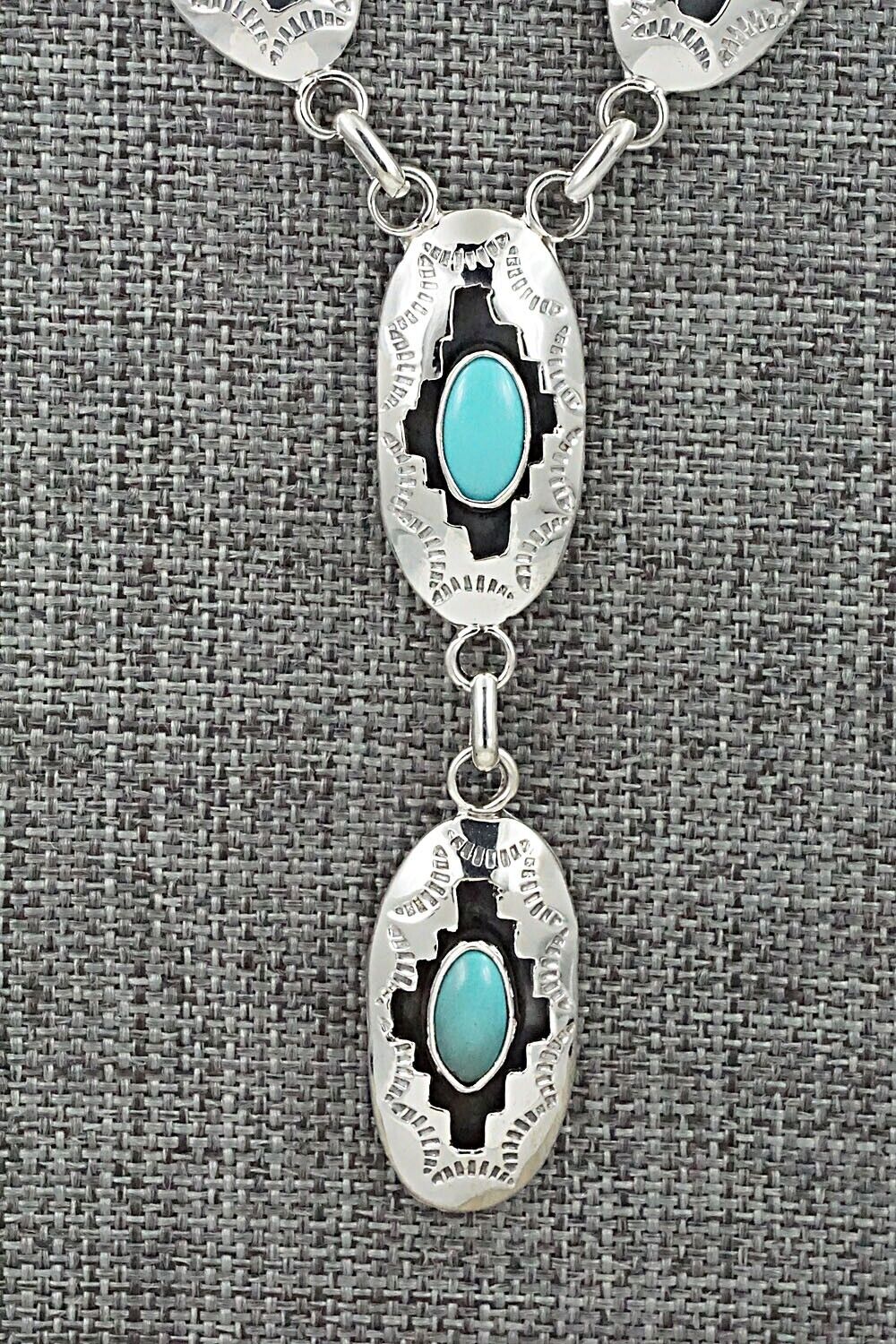 Turquoise & Sterling Silver Necklace - Bobby Platero