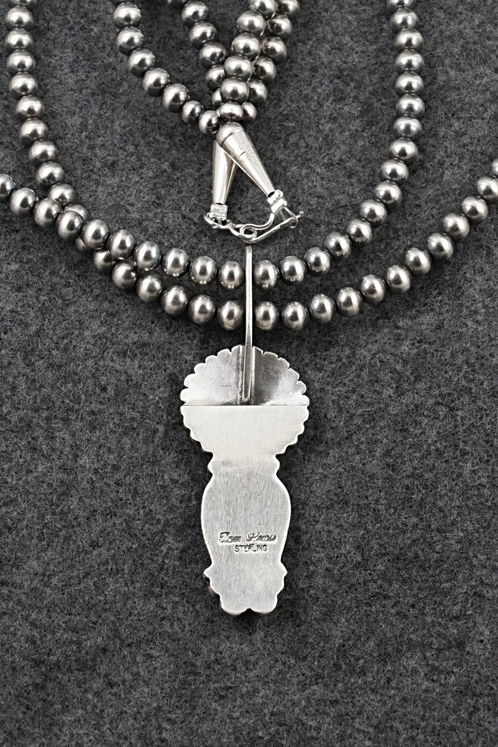 Turquoise & Sterling Silver Necklace - Tom Lewis