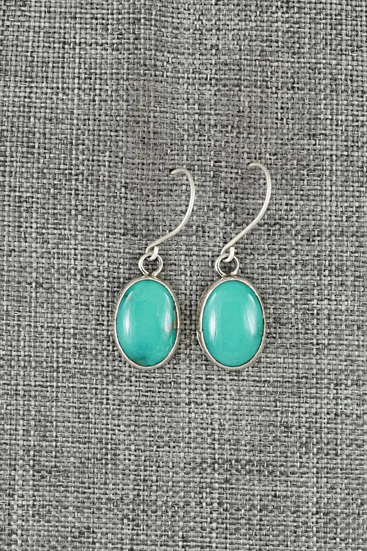 Turquoise & Sterling Silver Earrings - Rosemary Saunders