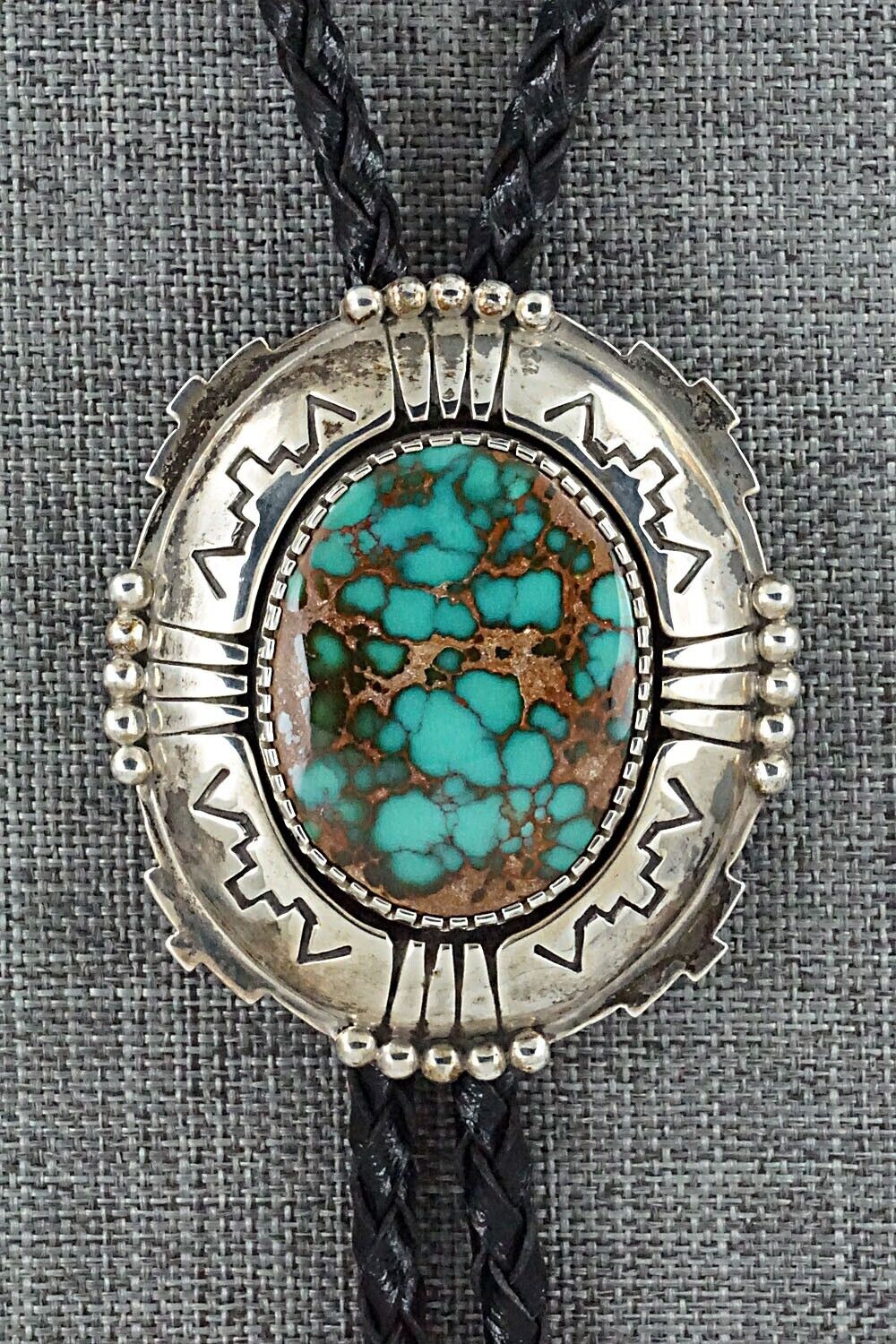 Turquoise & Sterling Silver Bolo Tie - Oliver Smith