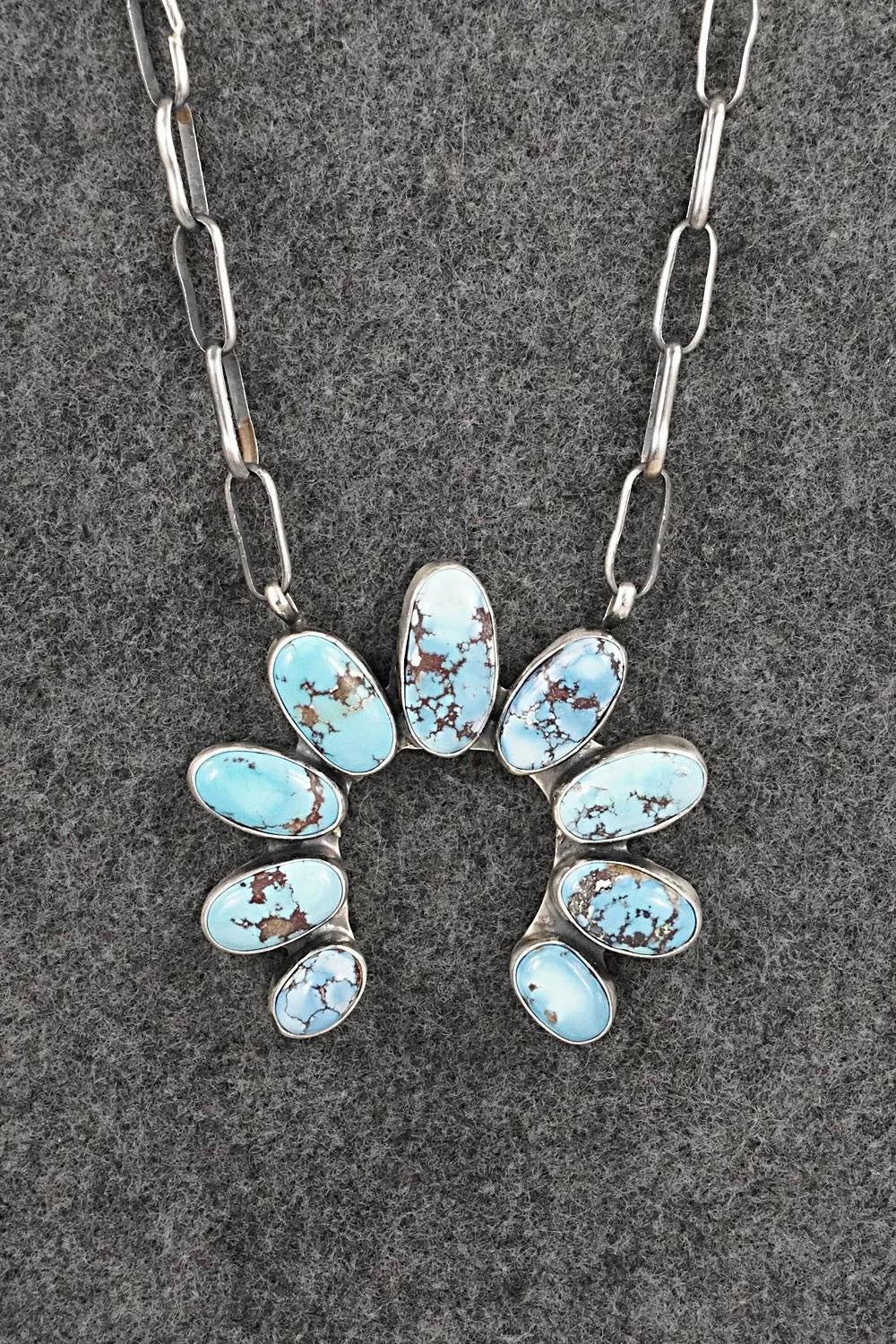 Turquoise & Sterling Silver Necklace - Darrin Livingston
