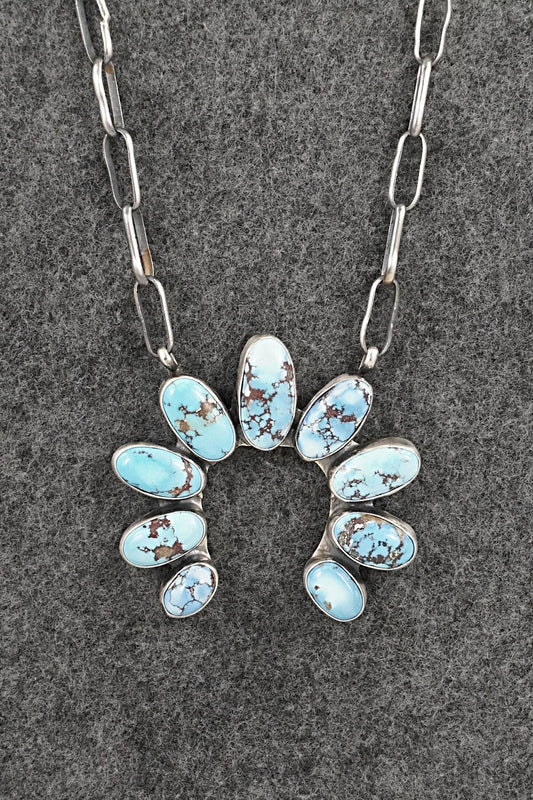 Turquoise & Sterling Silver Necklace - Darrin Livingston