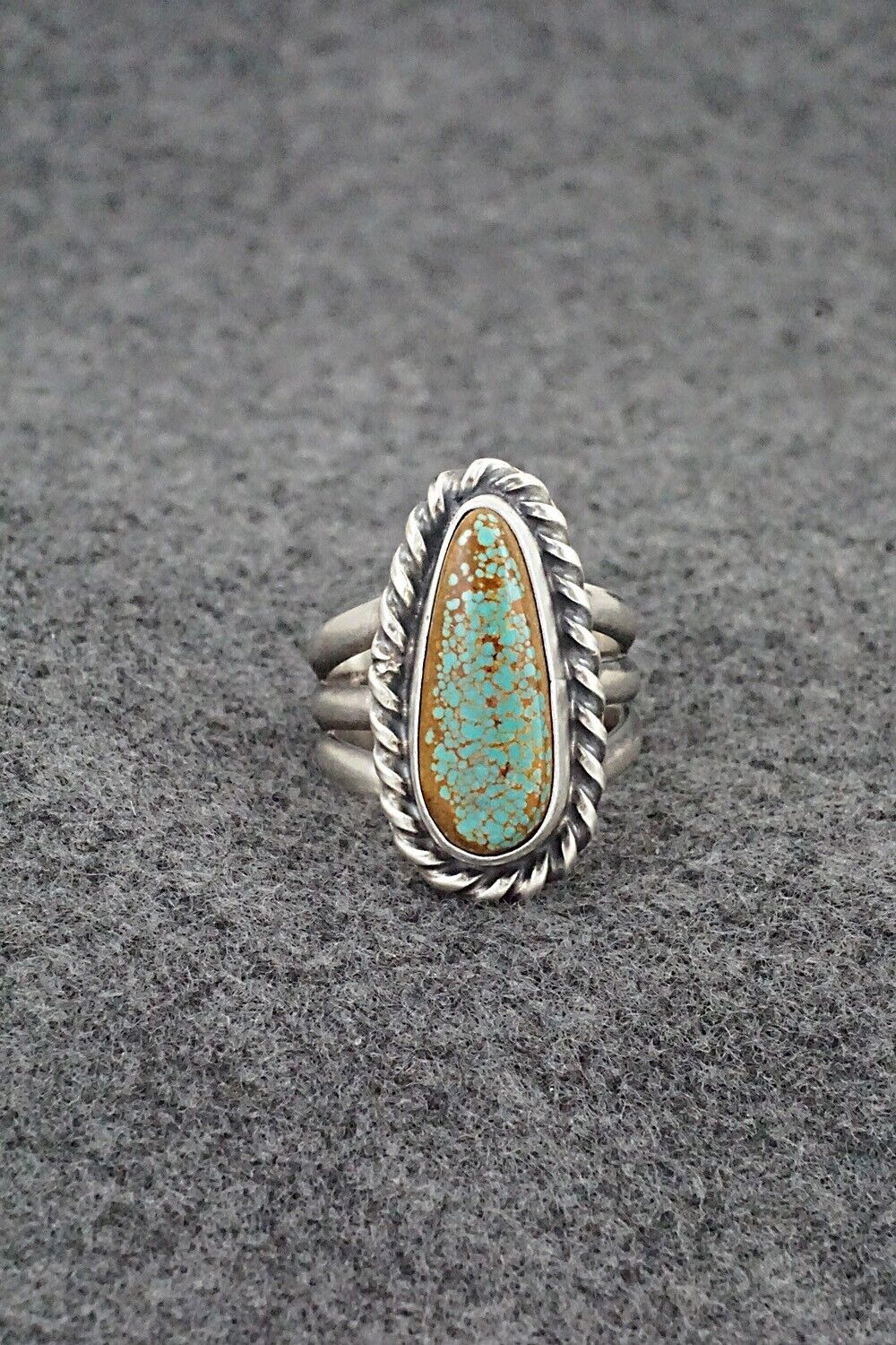 Turquoise & Sterling Silver Ring - Kathleen Livingston - Size 7