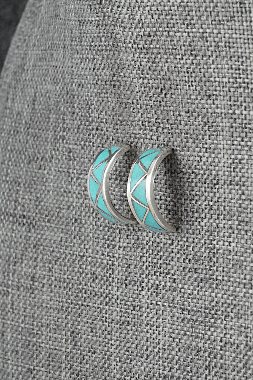 Turquoise & Sterling Silver Earrings - Charlene Sice
