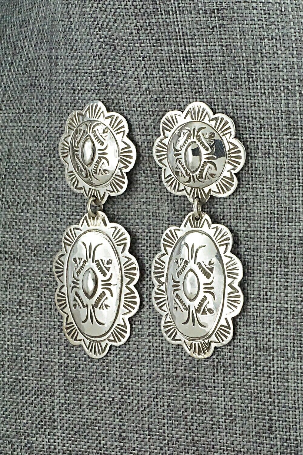 Sterling Silver Earrings - Bertha Begay