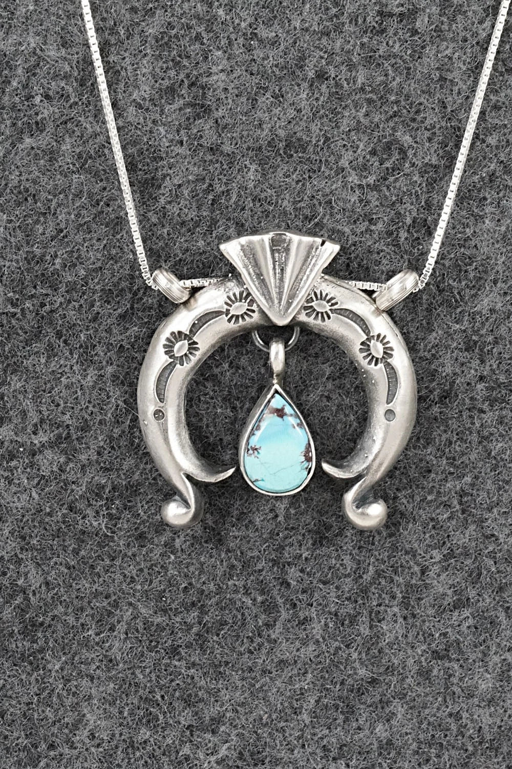 Turquoise & Sterling Silver Necklace - Gary Shorty