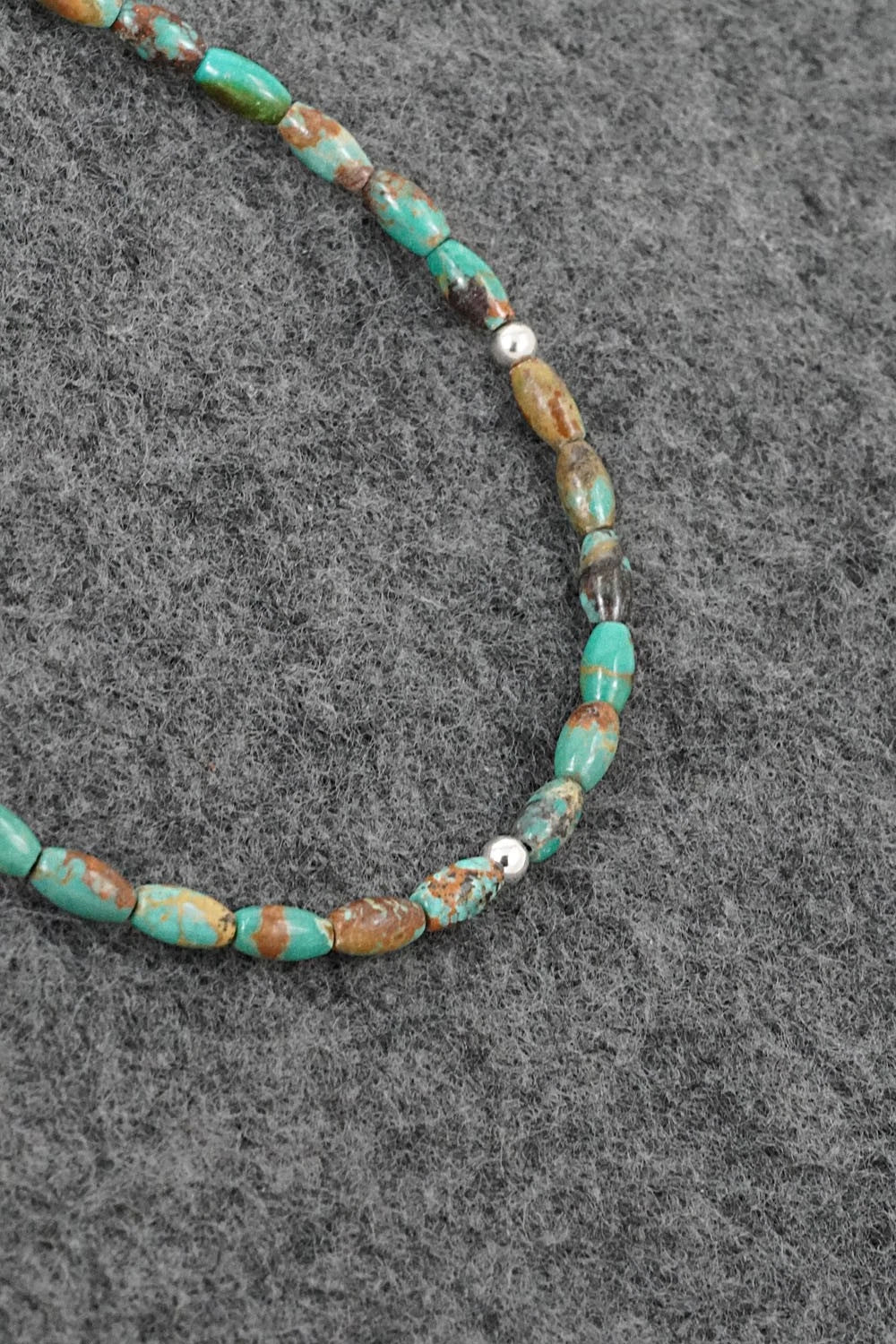 Turquoise & Sterling Silver Bracelet - Doreen Jake