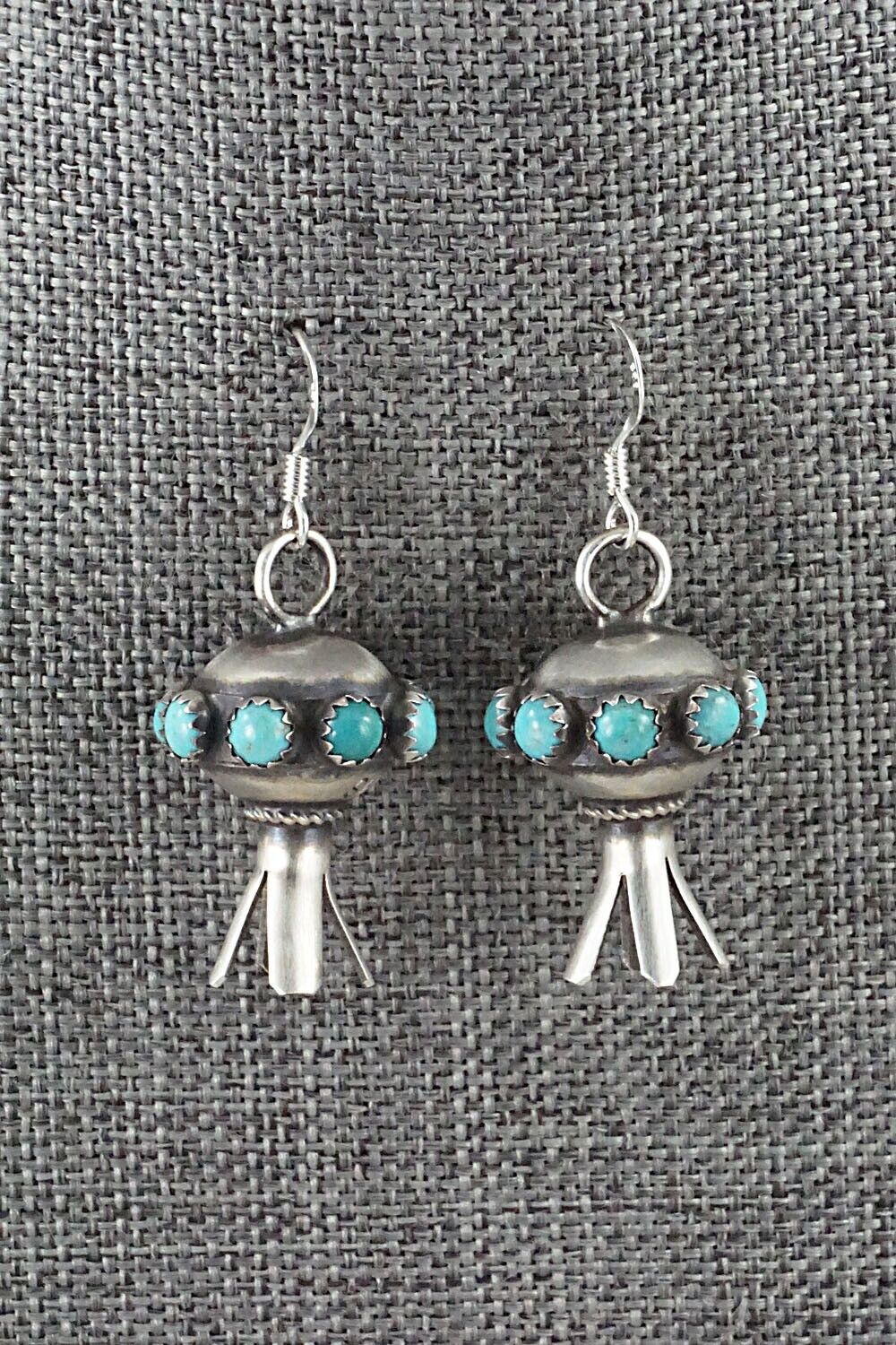 Turquoise & Sterling Silver Earrings - Monica Smith