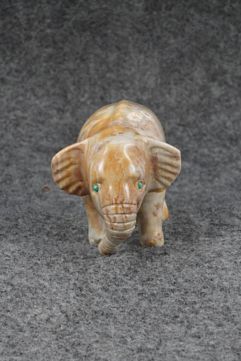 Elephant Zuni Fetish Carving - Clayton Panteah