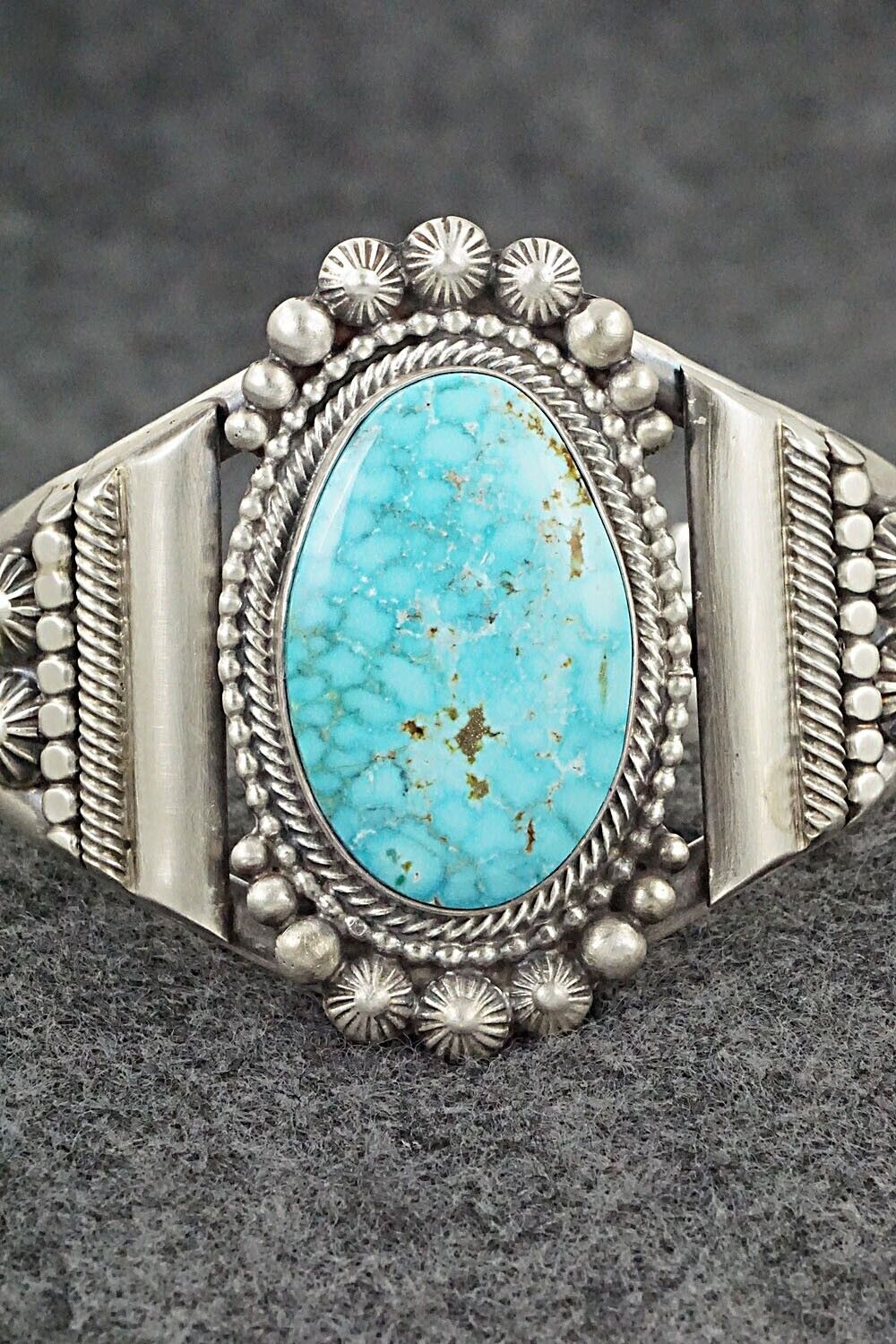 Turquoise & Sterling Silver Bracelet - Tom Lewis