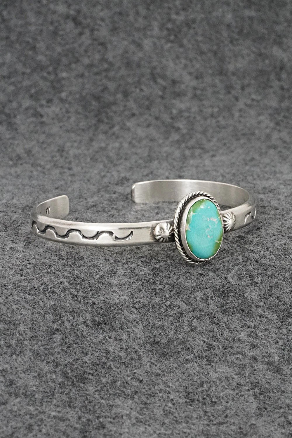 Turquoise & Sterling Silver Bracelet - Samuel Yellowhair