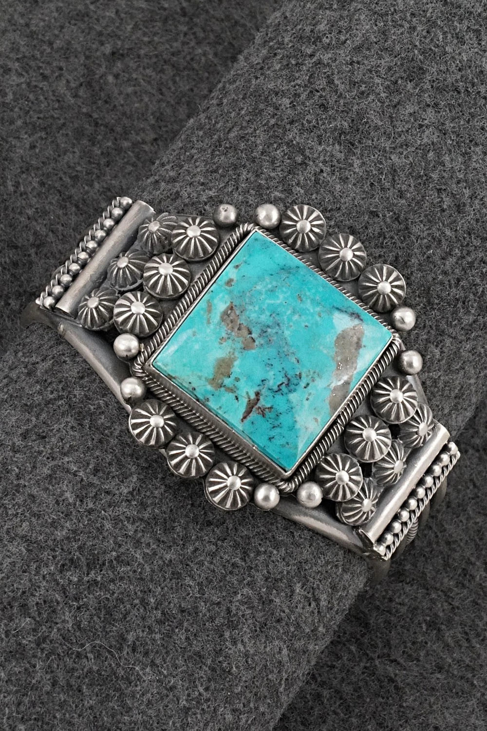 Turquoise & Sterling Silver Bracelet - Michael Calladitto