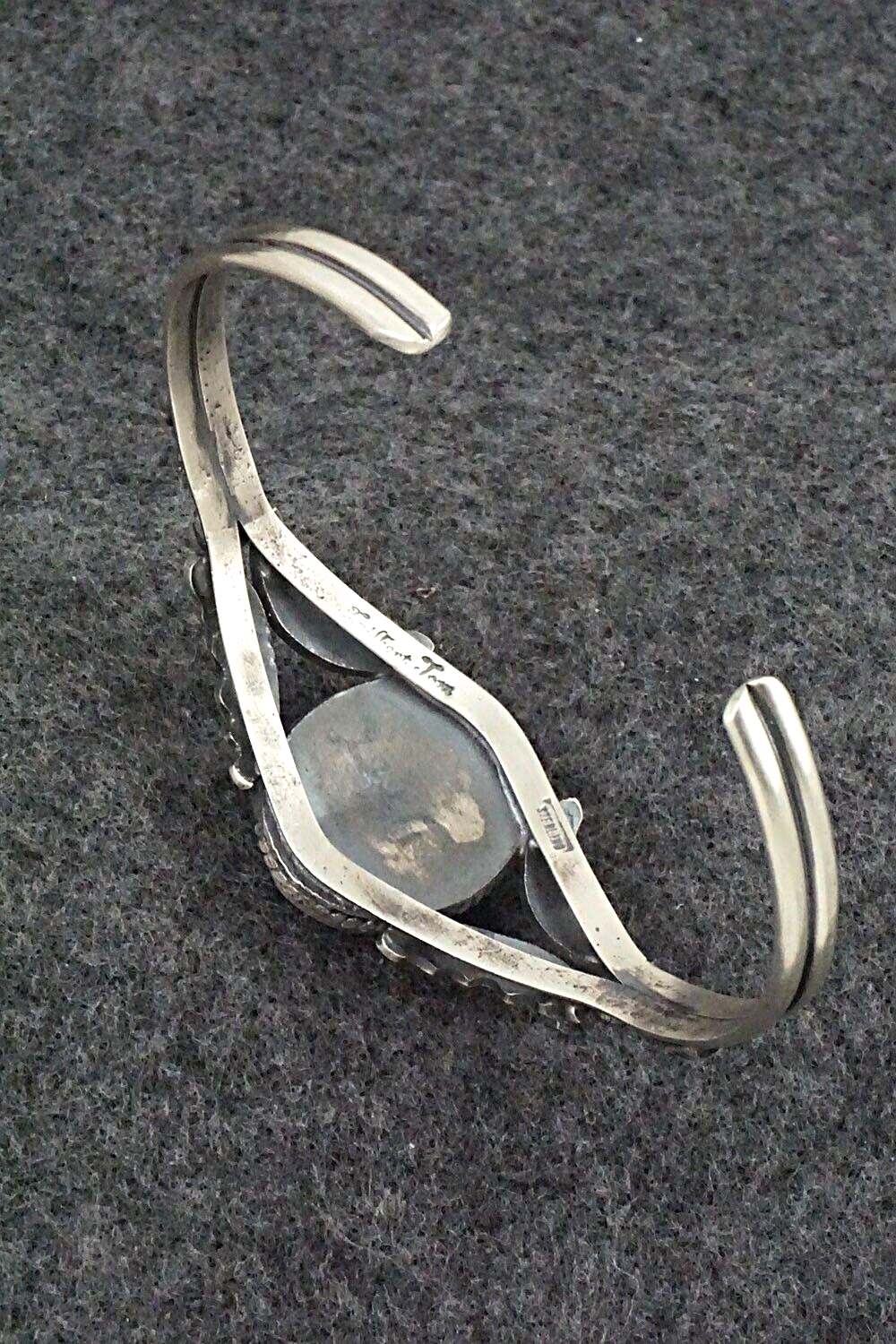 Turquoise & Sterling Silver Bracelet - Gilbert Tom
