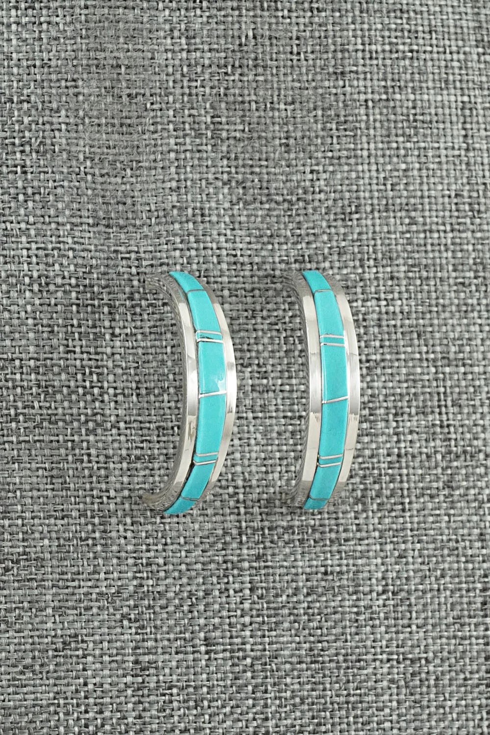 Turquoise & Sterling Silver Earrings - Wilbert Muskett Jr.
