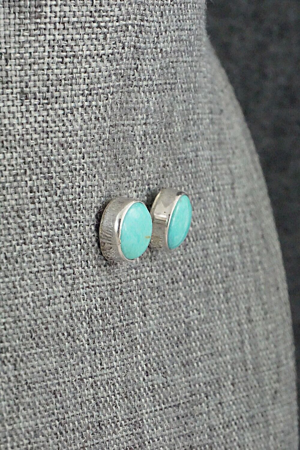 Turquoise & Sterling Silver Earrings - Marco Begaye