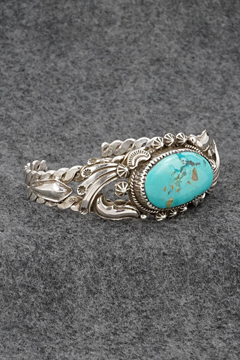 Turquoise & Sterling Silver Bracelet - Emerson Delgarito