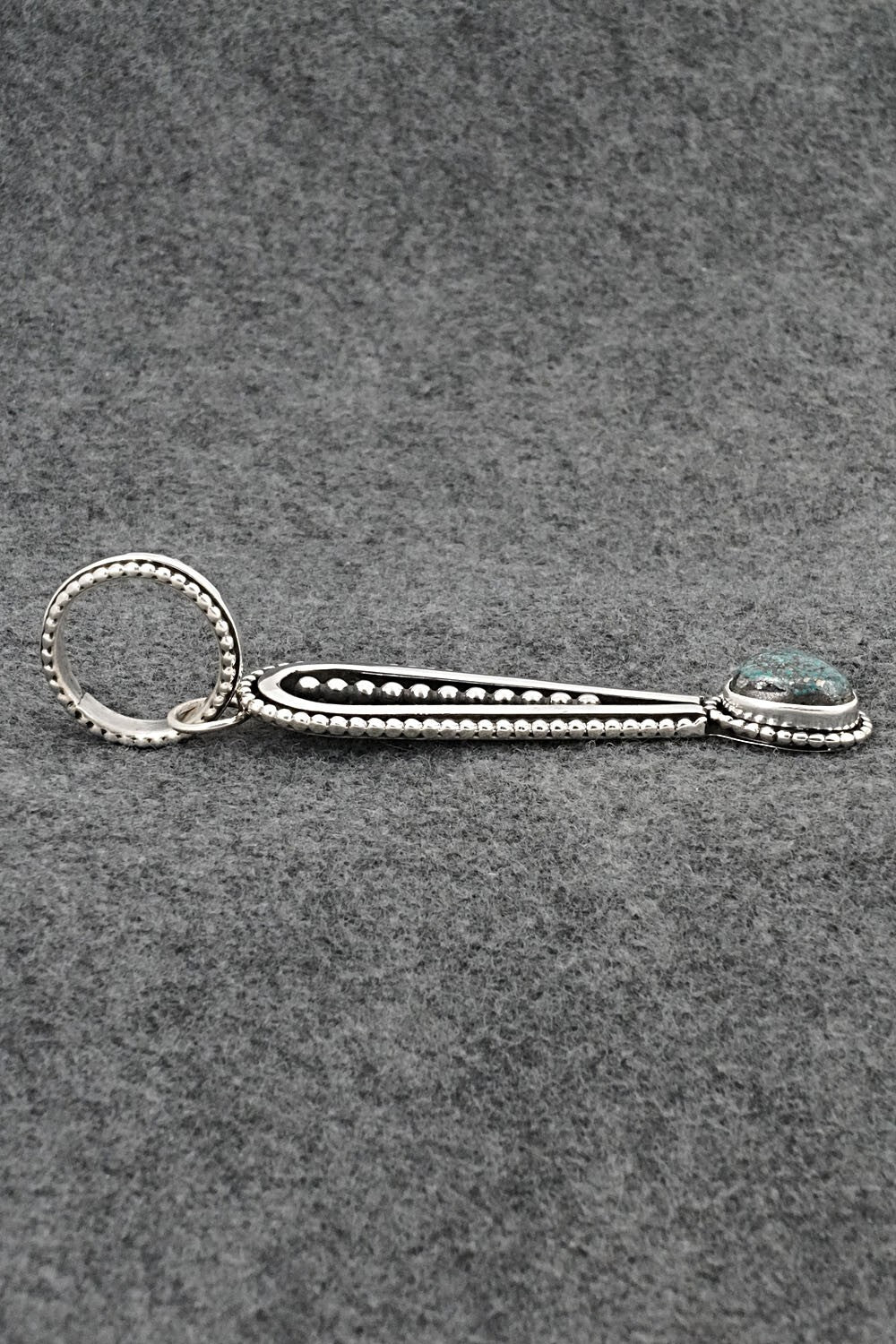 Turquoise & Sterling Silver Pendant - Jonathan Nez