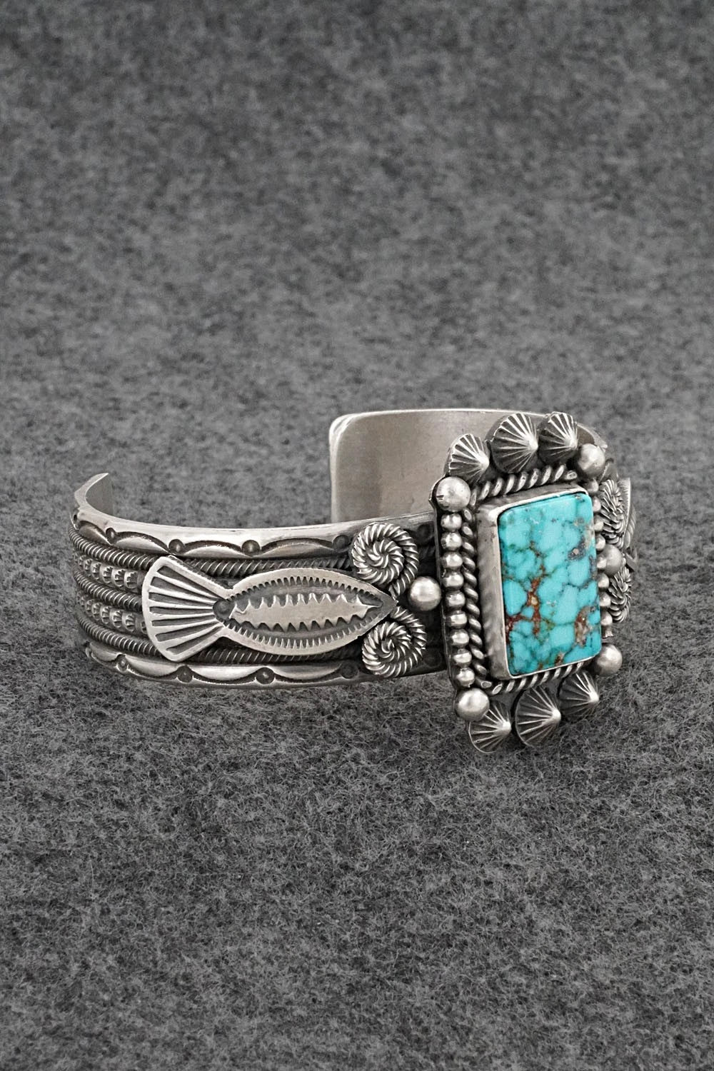 Turquoise & Sterling Silver Bracelet - Michael Calladitto