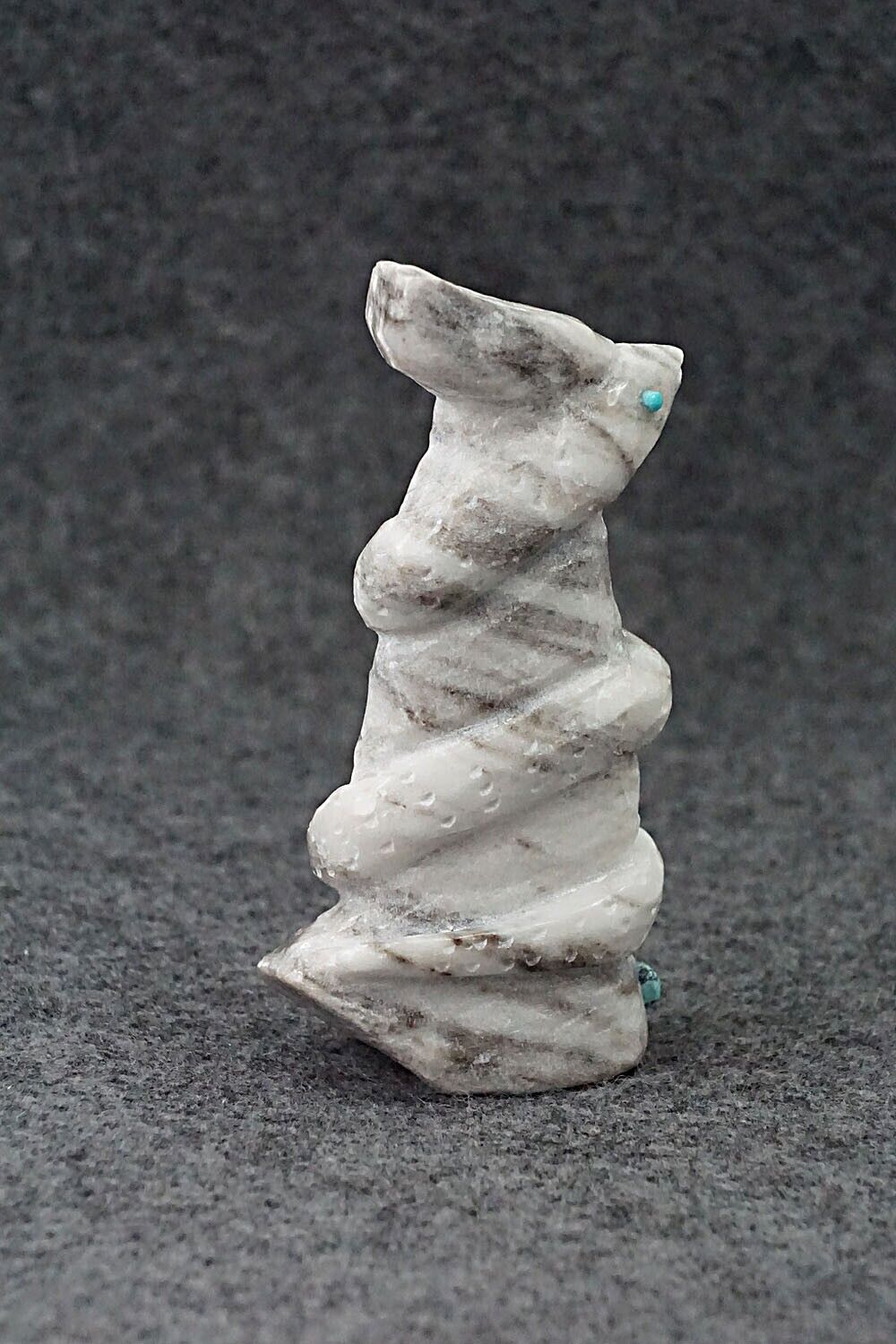 Kolowisi (Feathered Water Serpent) Zuni Fetish Carving - Vander Tsethlikai