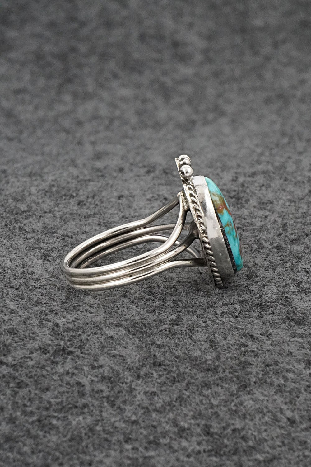 Turquoise & Sterling Silver Ring - Rena Begay - Size 8.5