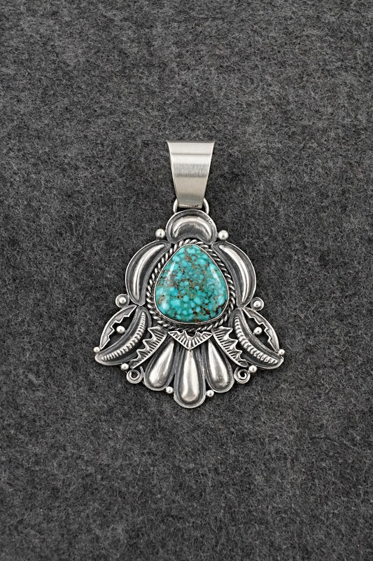 Turquoise and Sterling Silver Pendant - Derrick Gordon