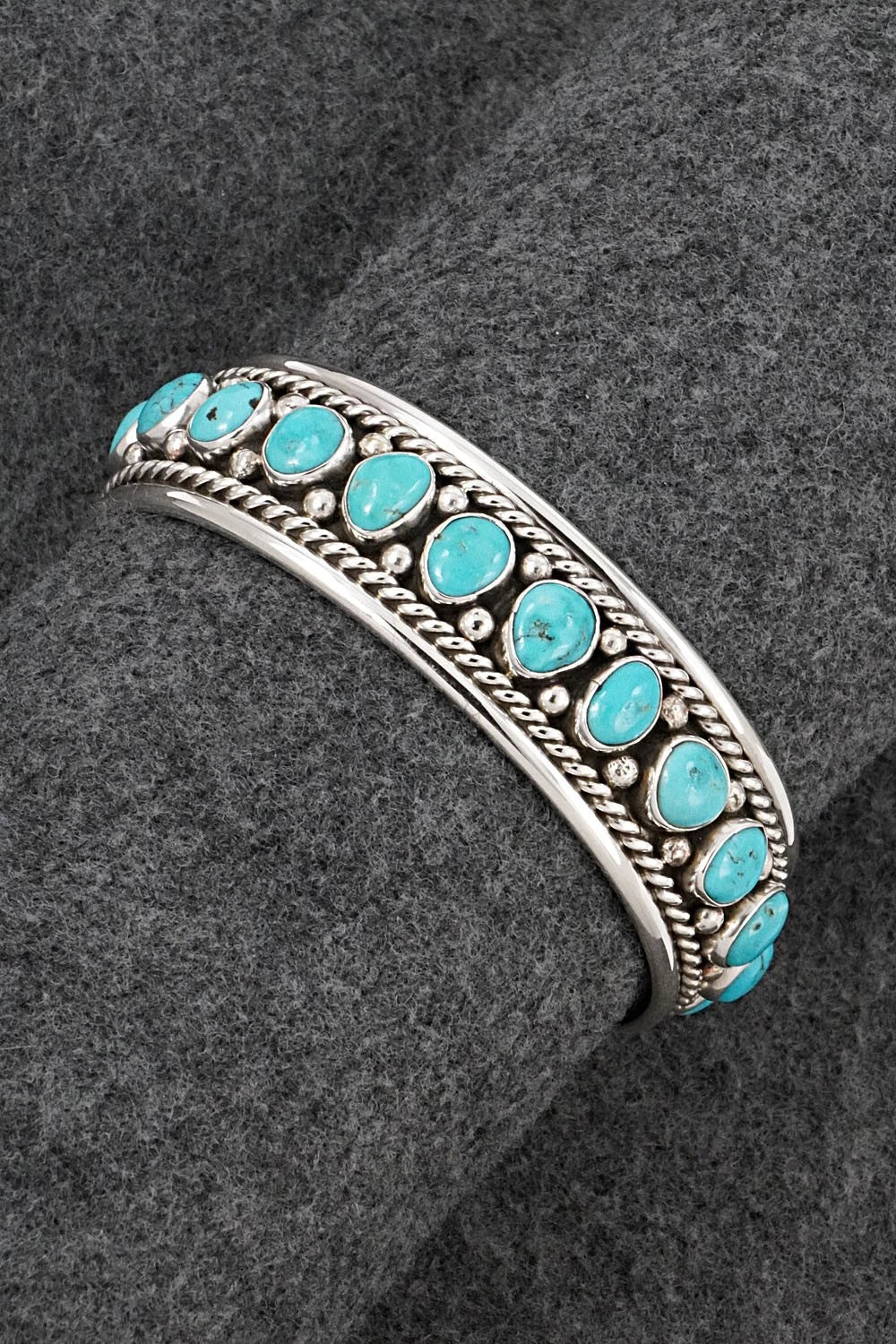 Turquoise & Sterling Silver Bracelet - Chester Charley