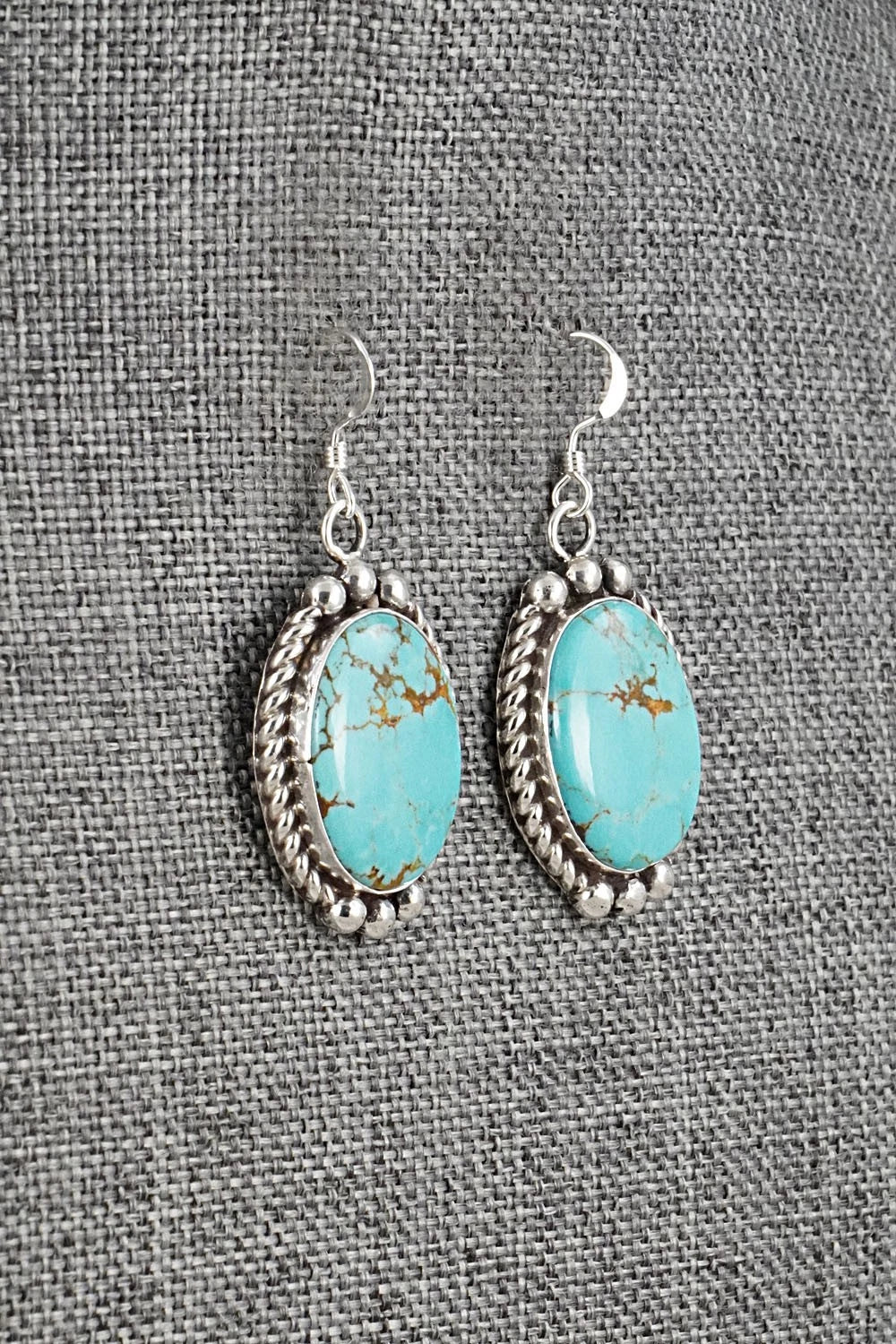 Turquoise & Sterling Silver Earrings - Antwone Brown