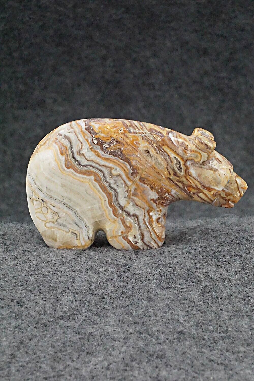 Bear Zuni Fetish Carving - Reynold Lunasee