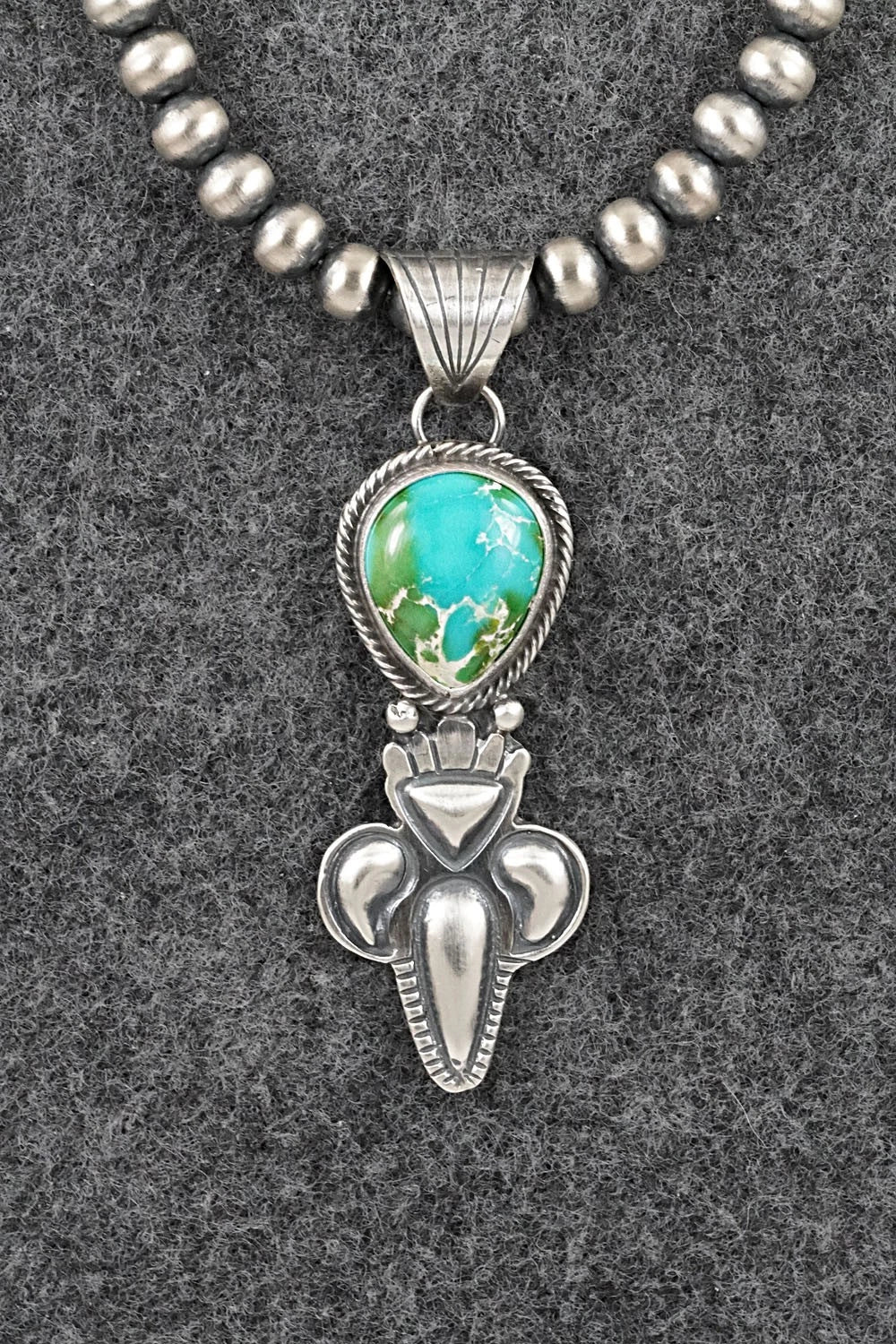 Turquoise & Sterling Silver Necklace - Gary Shorty