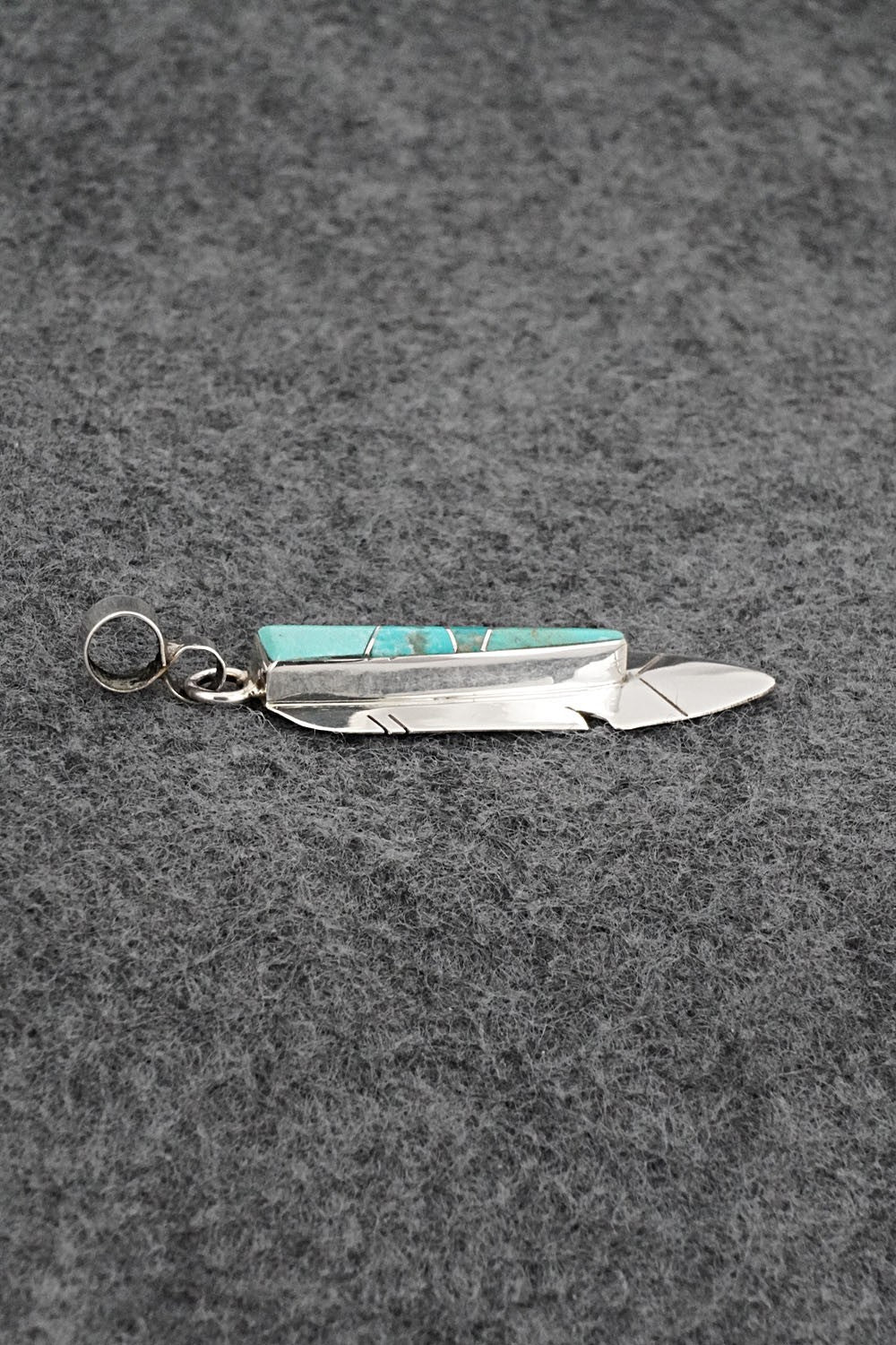 Turquoise & Sterling Silver Pendant - Marilyn Yazzie