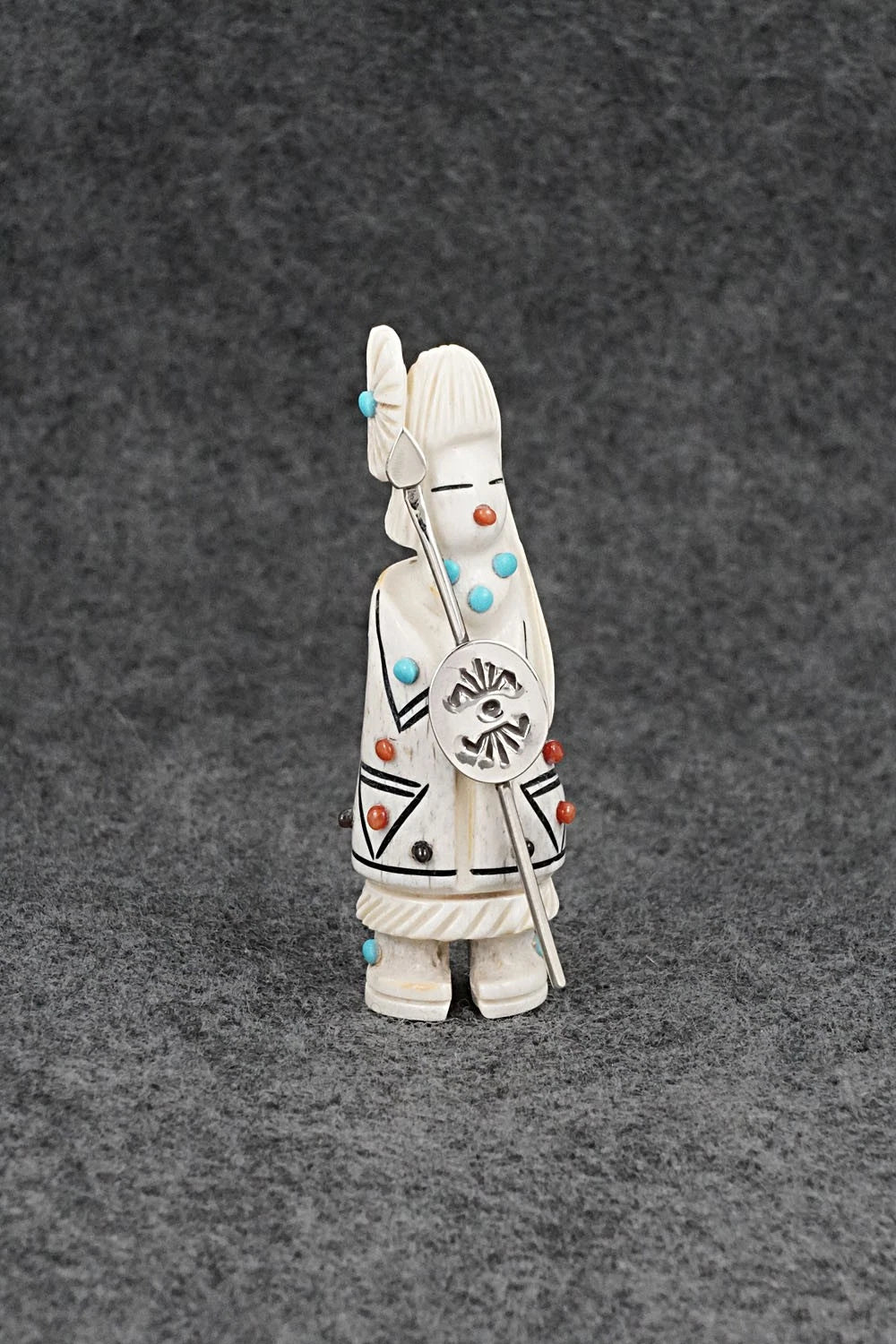 Warrior Zuni Fetish Carving - Claudia Peina