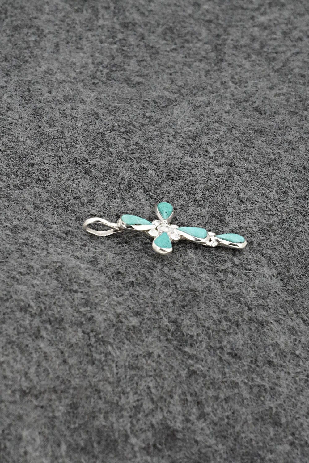 Turquoise & Sterling Silver Pendant - Bryce Vacit