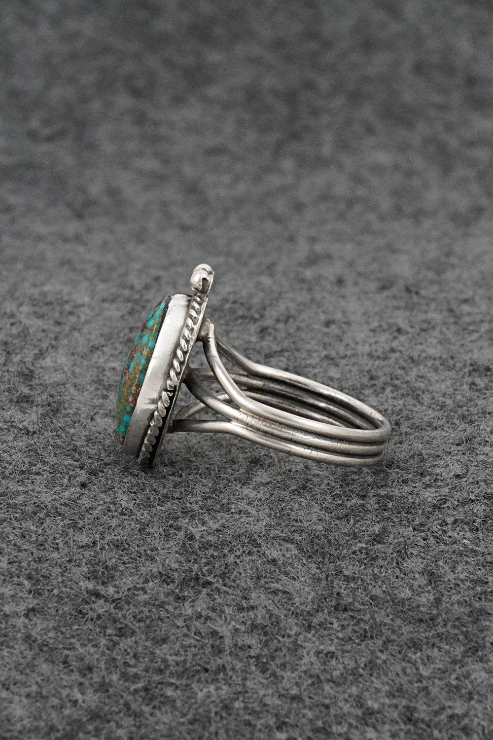 Turquoise & Sterling Silver Ring - Rena Begay - Size 7.5