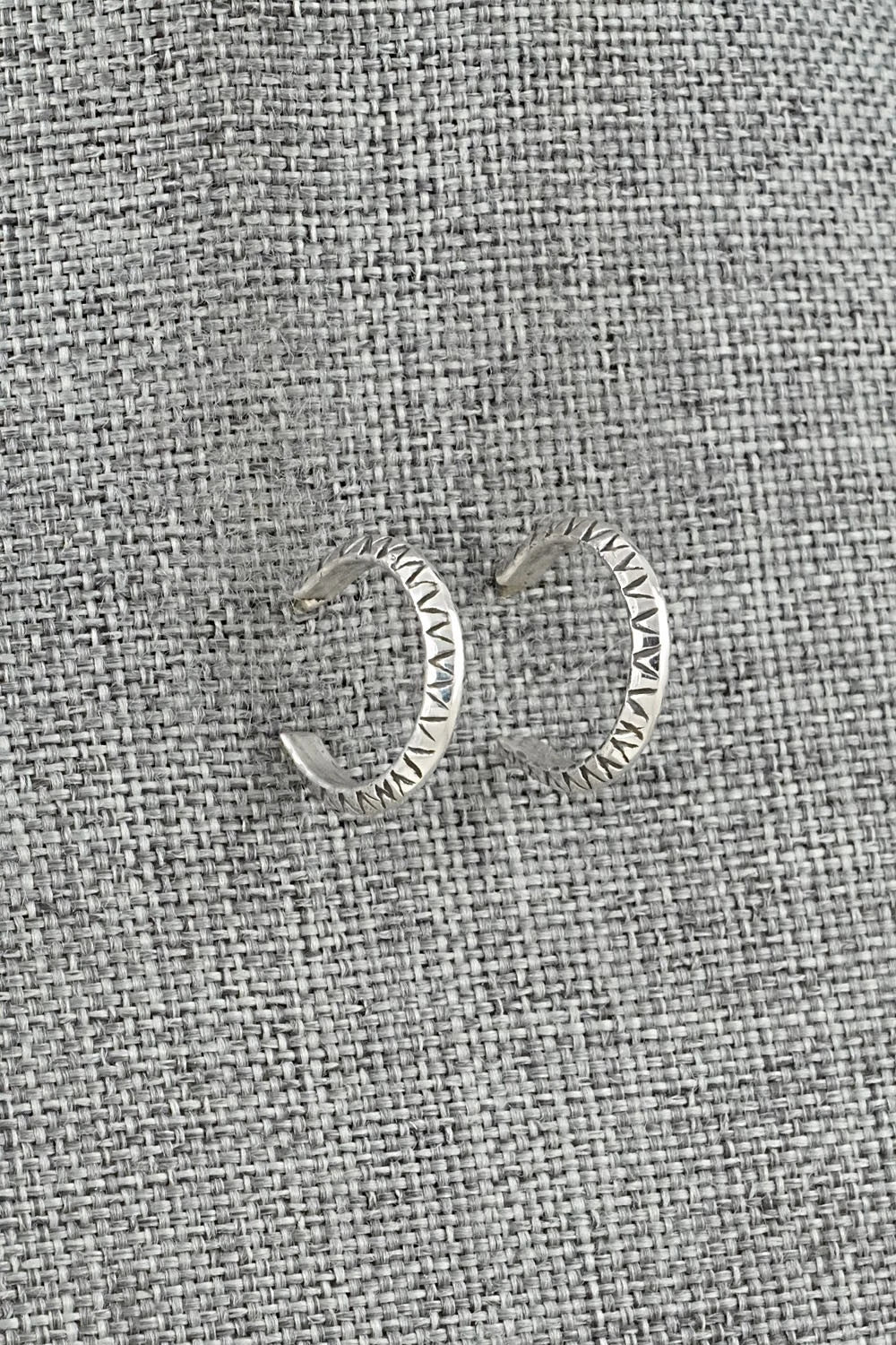 Sterling Silver Hoop Earrings - Elaine Tahe