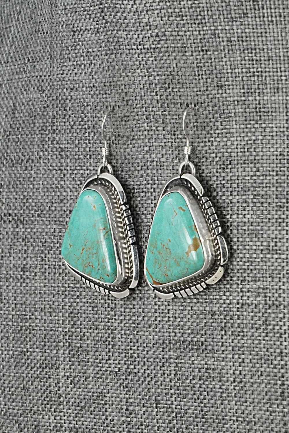 Turquoise & Sterling Silver Earrings - Irene Kee