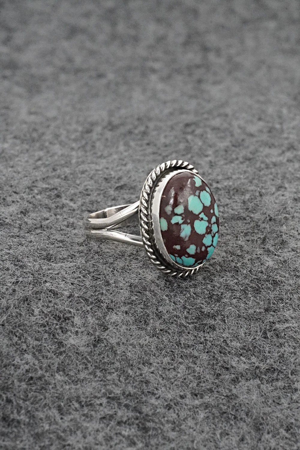 Turquoise & Sterling Silver Ring - Eugene Gruber - Size 5