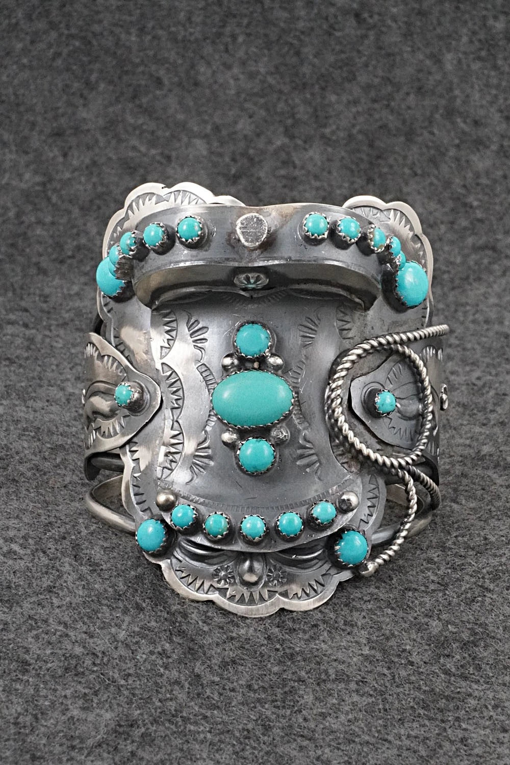 Turquoise & Sterling Silver Bracelet - Tim Yazzie