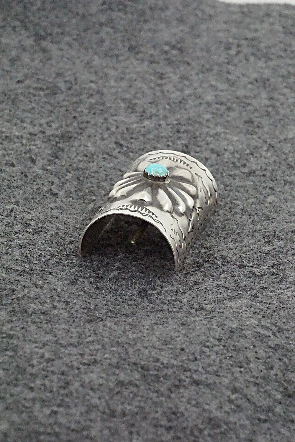 Turquoise & Sterling Silver Hair Pin - Arlene Soce