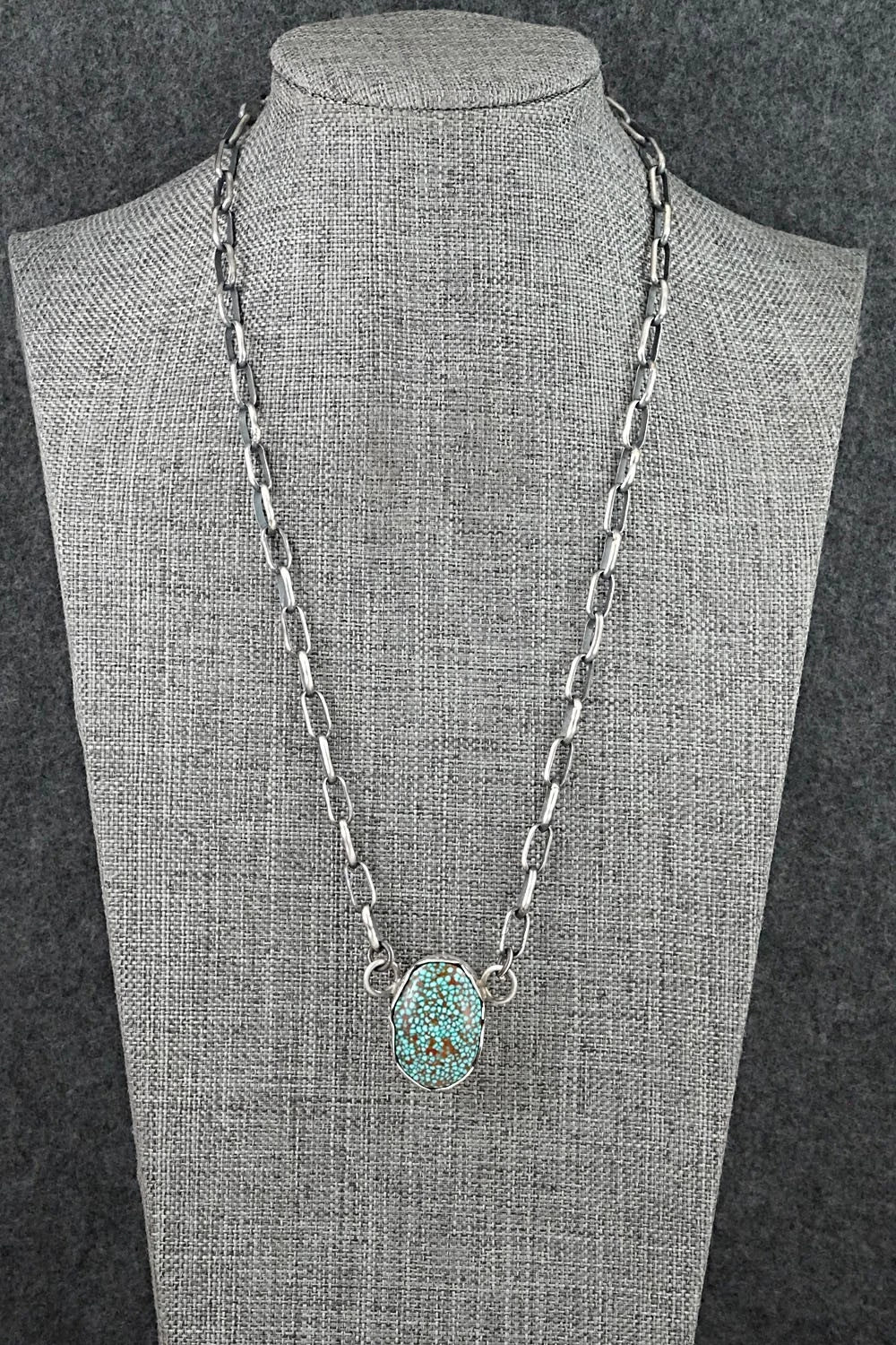 Turquoise & Sterling Silver Necklace - Paul Livingston
