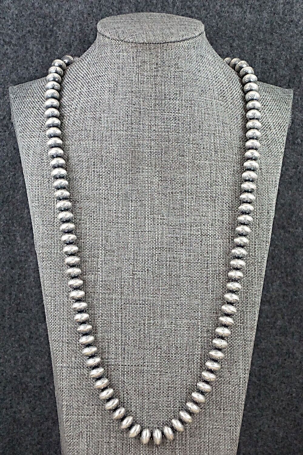 Sterling Silver Navajo Pearl Necklace - Bryannen Halwood