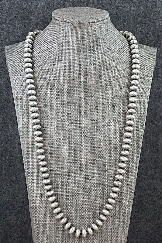 Sterling Silver Navajo Pearl Necklace - Bryannen Halwood